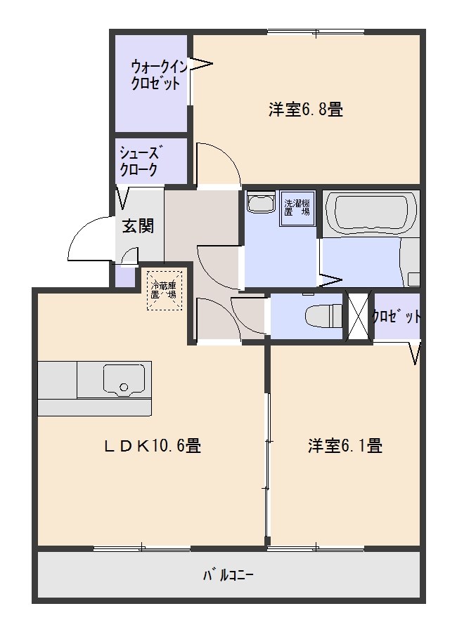 カーザ・ビアンカ 間取り
