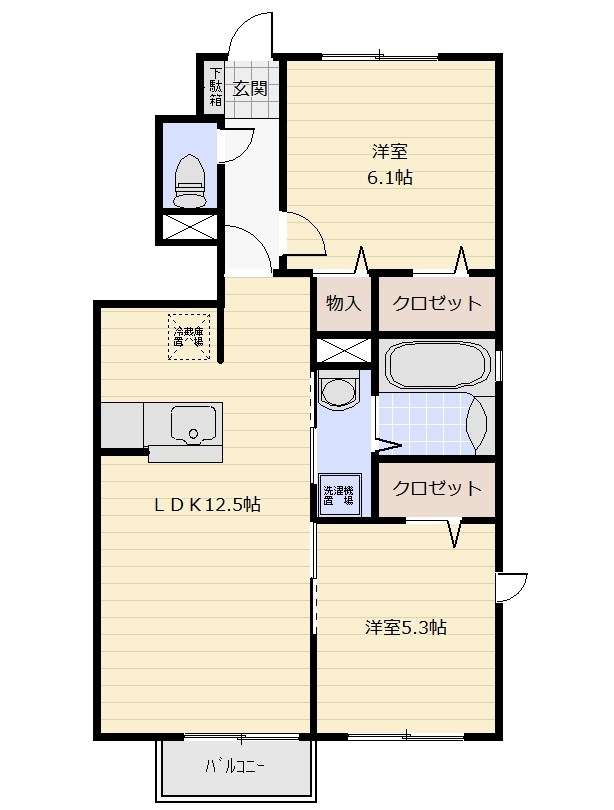 キャトルセゾンＦ 間取り