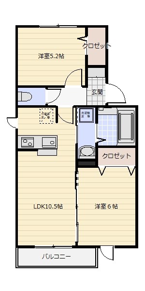 プロシード青葉台B 間取り