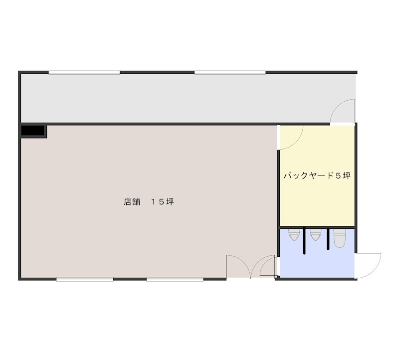 逆井3丁目店舗 間取り