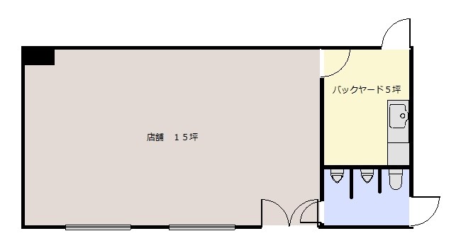逆井3丁目店舗 間取り