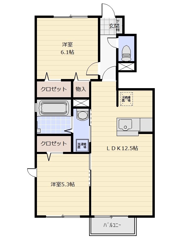 キャトルセゾンＦ 間取り